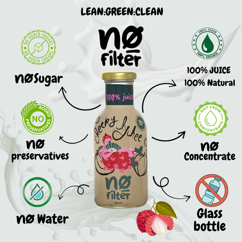 No Filter Lychee Juice: Cheeky Lychee 100% Lychee Juice