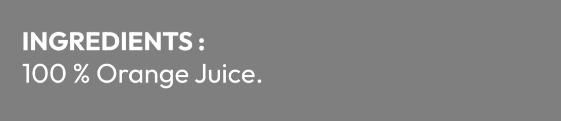 The Sunshine Squeeze-100% Orange Juice