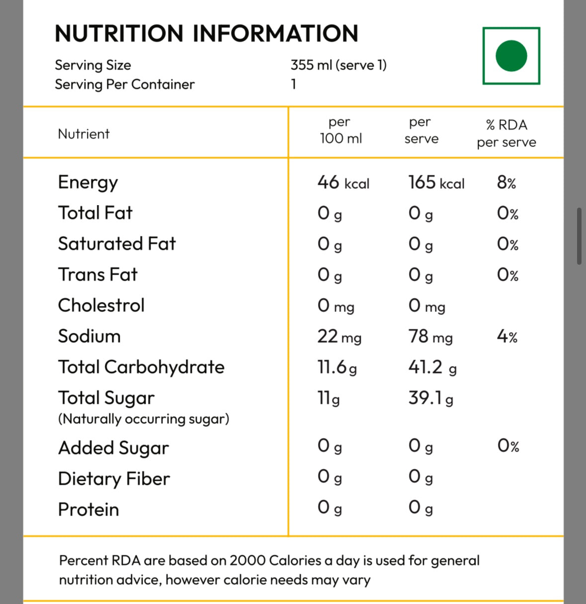 The Mischievous Mango-100% Mango juice