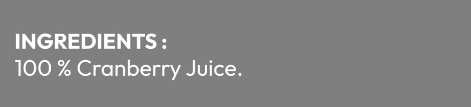 Cranberry Unleashed-100% Cranberry Juice