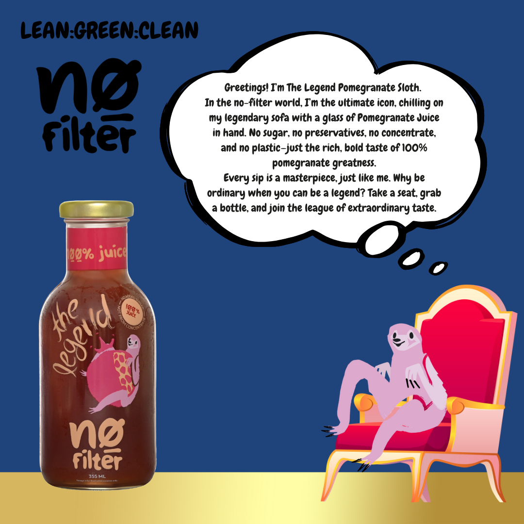 No Filter Pomegranate: The Legend 100% Pomegranate Juice