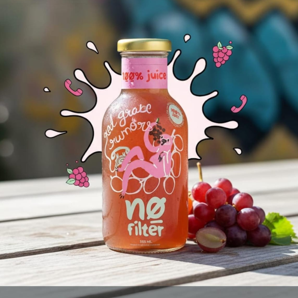 No Filter Red Grape Juice: Red Grape Rumour 100% Red Grape Juice