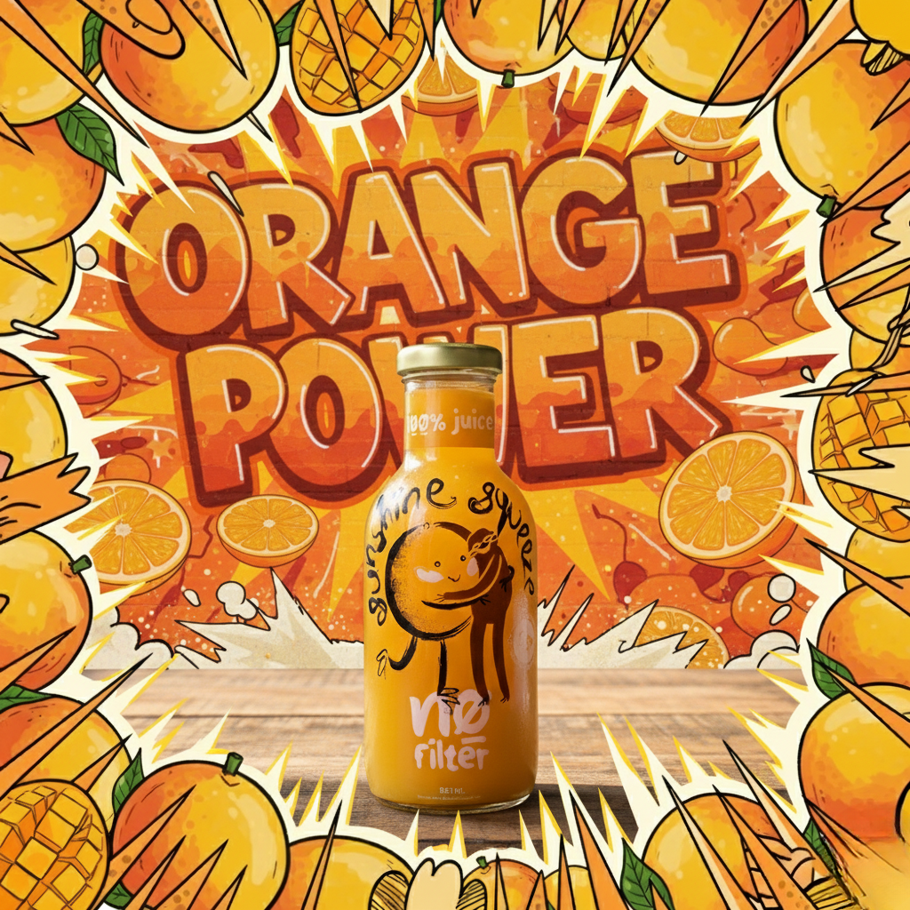 No Filter Orange Juice: Sunshine Squeez 100% Juice