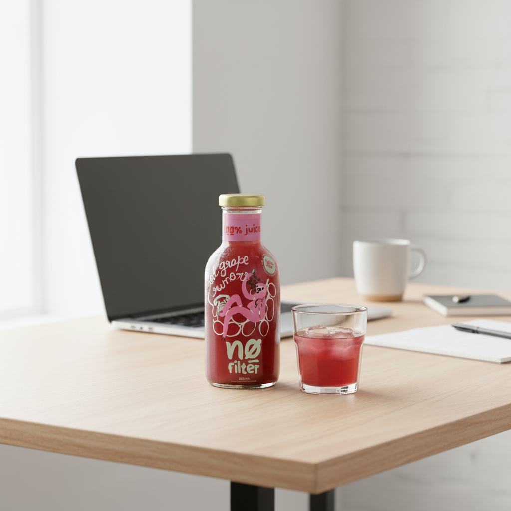 No Filter Red Grape Juice: Red Grape Rumour 100% Red Grape Juice