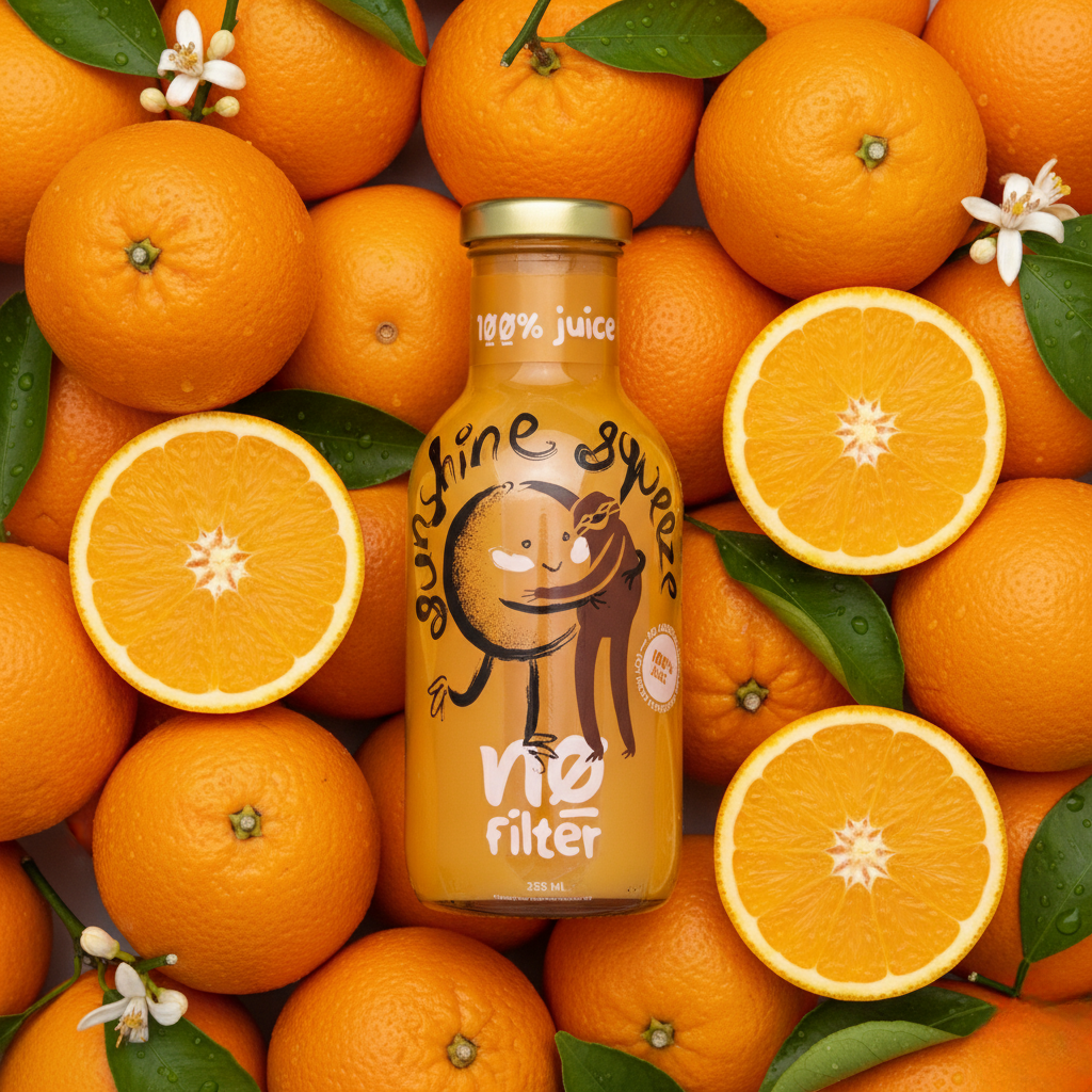 No Filter Orange Juice: Sunshine Squeez 100% Juice