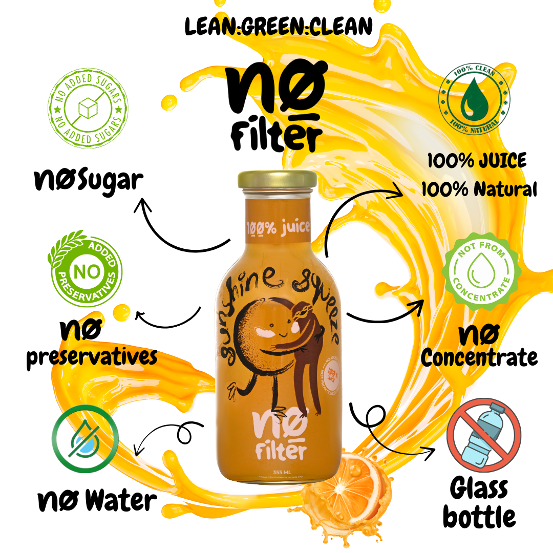 No Filter Orange Juice: Sunshine Squeez 100% Juice
