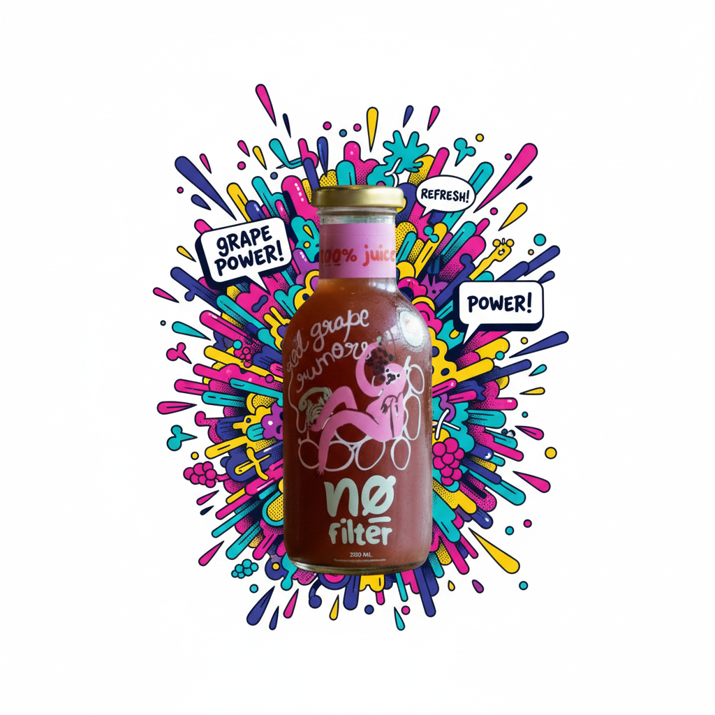 No Filter Red Grape Juice: Red Grape Rumour 100% Red Grape Juice