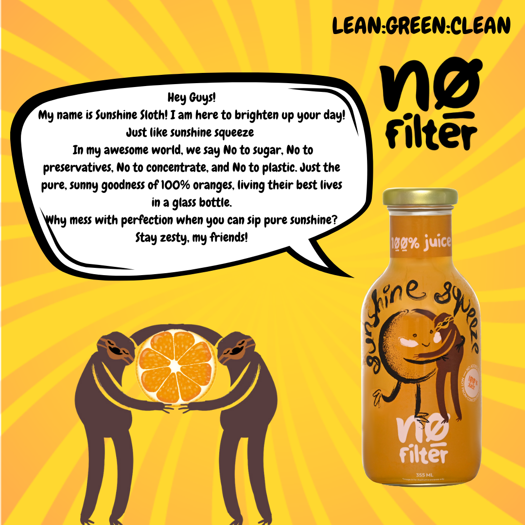 No Filter Orange Juice: Sunshine Squeez 100% Juice