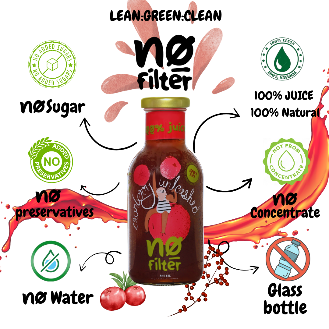 No Filter Cranberry Juice: Unleashed Cranberry 100% Cranberry Juice