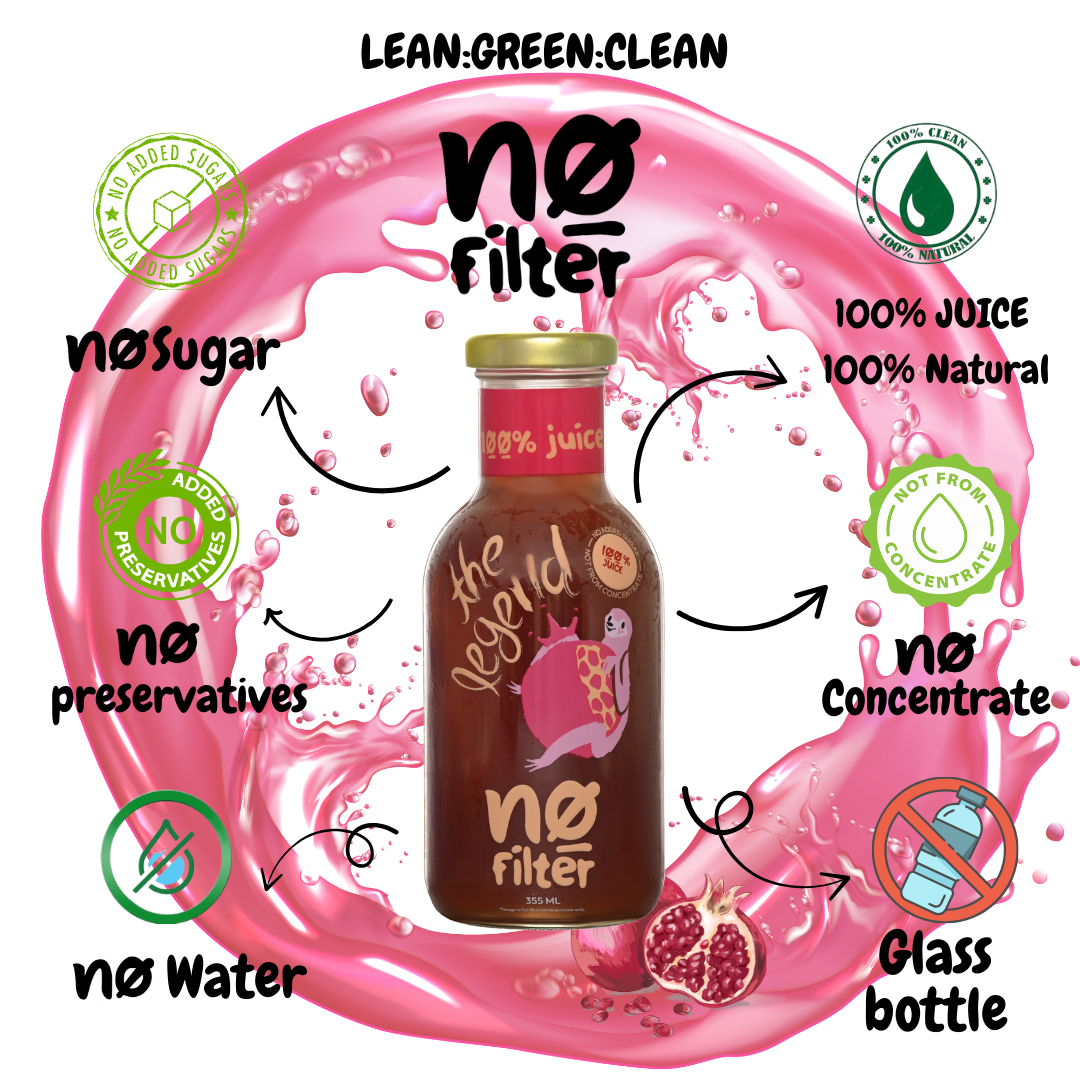 No Filter Pomegranate: The Legend 100% Pomegranate Juice